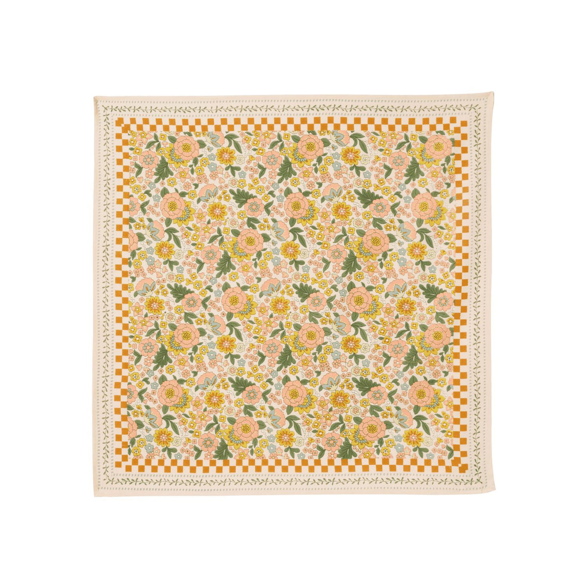 Grand Foulard Indien Amaia Rose Corail - Bonheur du Jour