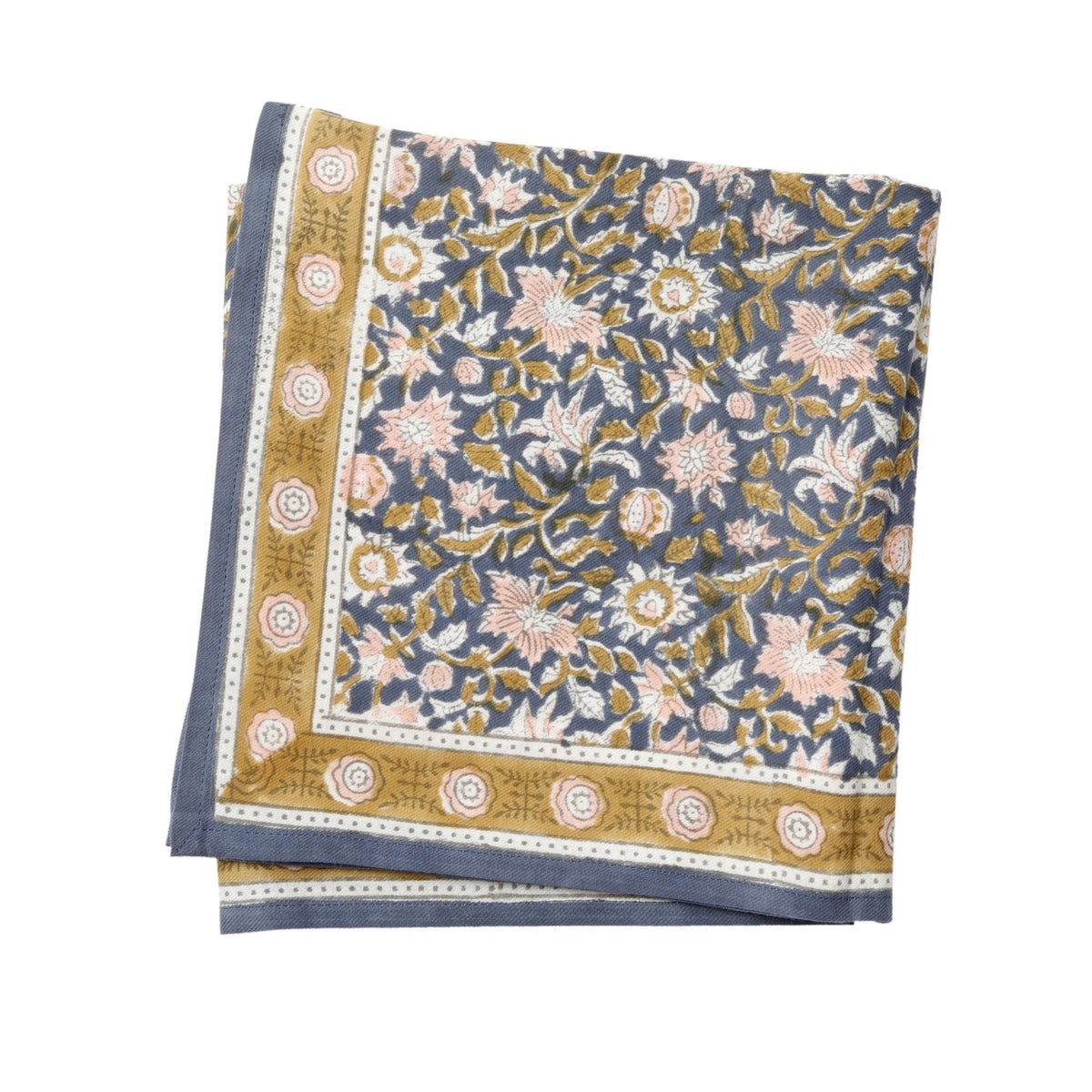 Grand Foulard Indien Azur - Bonheur du Jour