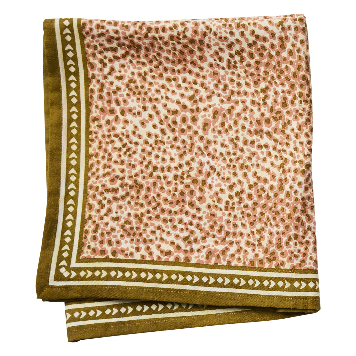 Grand Foulard Indien Savane Rosée - Bonheur du Jour