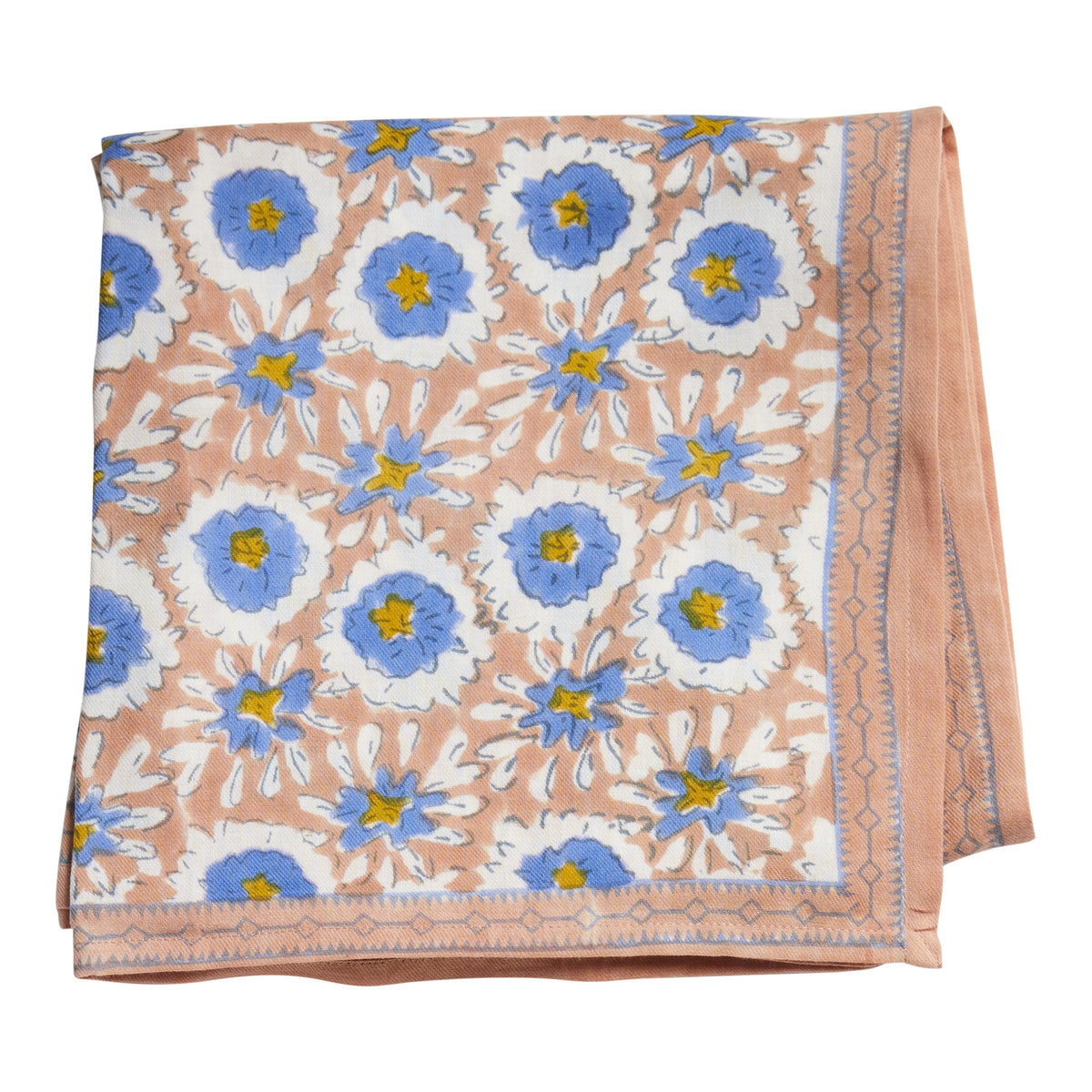 Grand Foulard Indien Margote Sienne - Bonheur du Jour