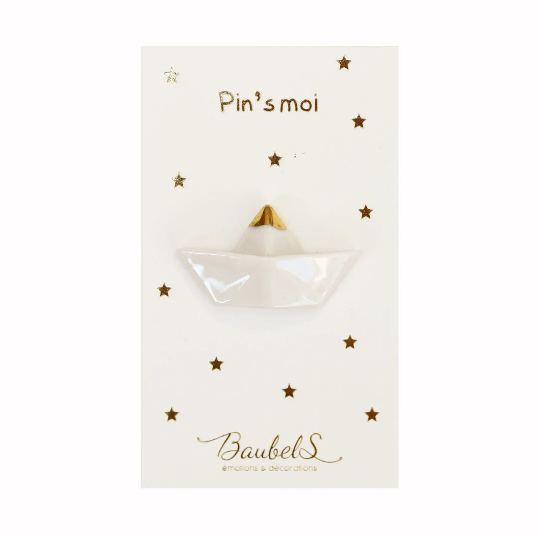 Pin's en Porcelaine Bateau - Baubels